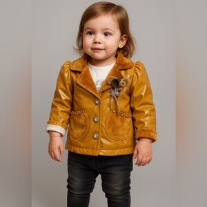 Mustard Yellow Girls' Jacket 3 Years
